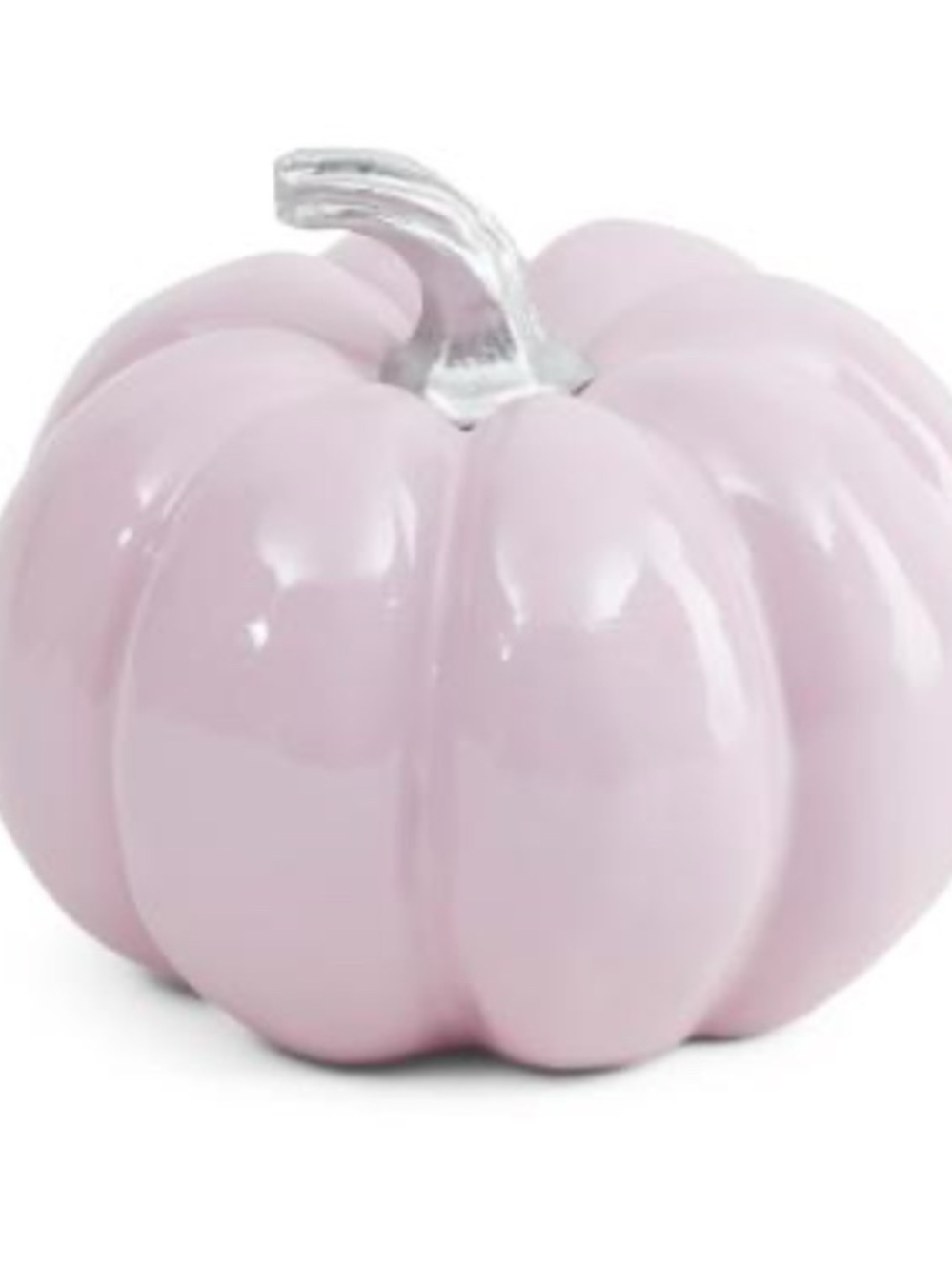 ๐- HALLOWEEN IN PINK WITH Shabby Chics Pink Ceramic Pumpkin with Silver stem - Picture 2 of 3
